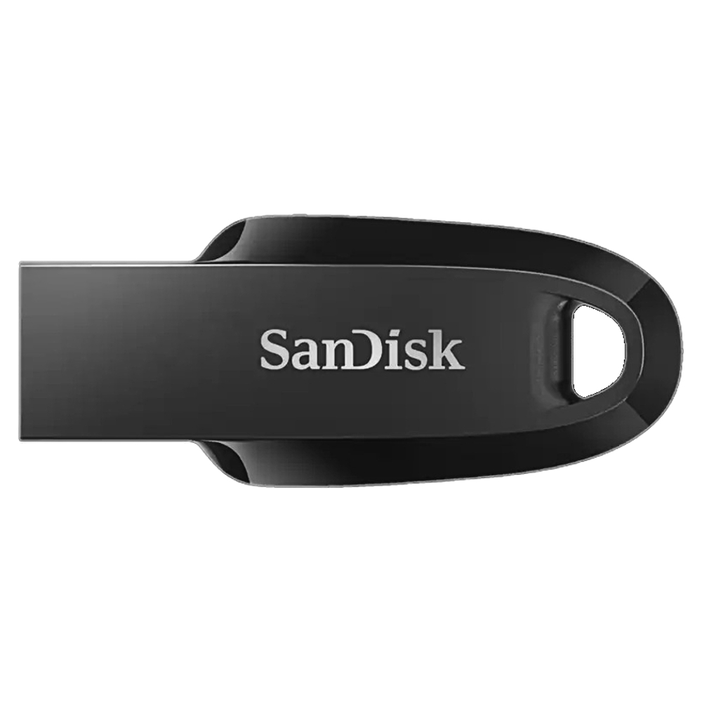 USBメモリ USB 32GB USB3.2 Gen1(USB3.0) SanDisk サンディスク Ultra Curve R:100MB s シンプル キャップレス ブラック 海外リテール SDCZ550-032G-G46 ◆メ