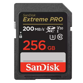 SDカード SD 256GB SDXC SanDisk サンディスク Extreme PRO Class10 UHS-I U3 V30 4K R:200MB/s W:140MB/s 海外リテール SDSDXXD-256G-GN4IN ◆メ
