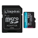 マイクロSDカード microSD 512GB microSDカード microSDXC Kingston キングストン Canvas Go Plus UHS-I U3 V30 A2 4K R:170MB/s W:90MB/s SDアダプター付 海外リテール SDCG3/512GB ◆メ