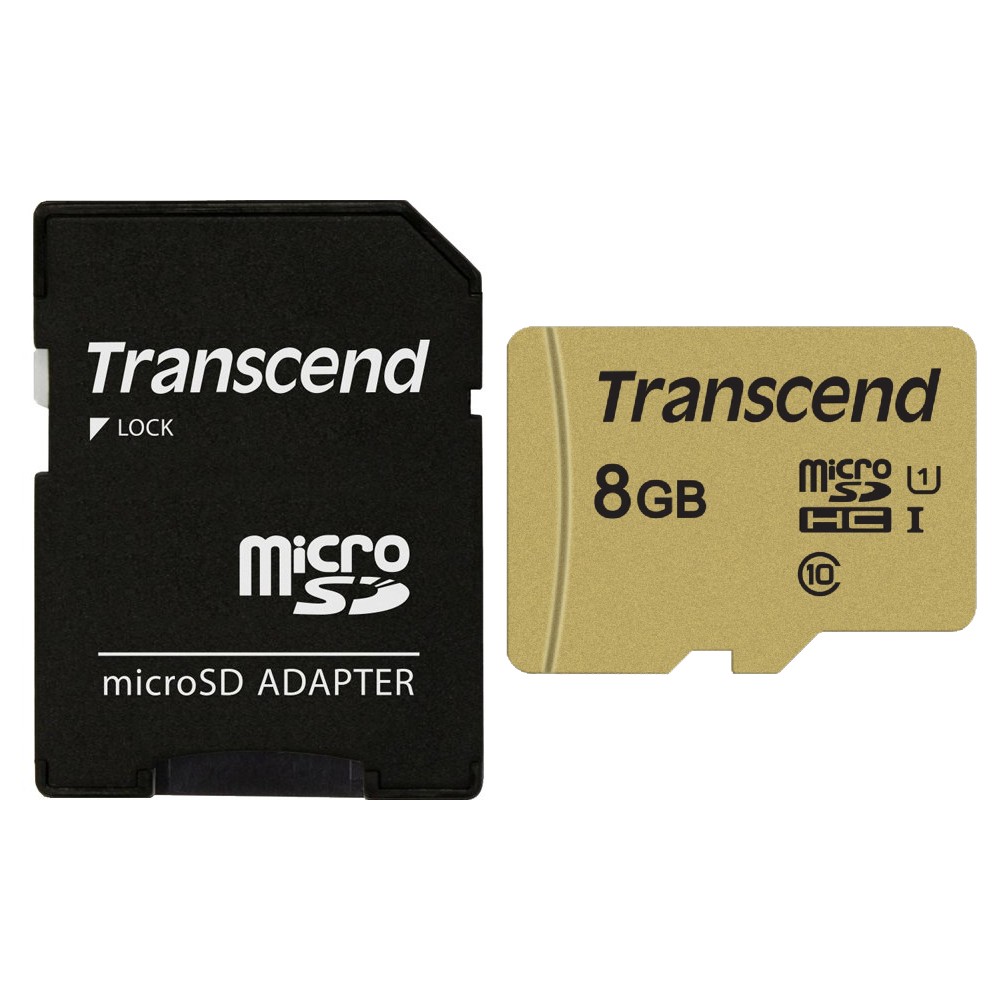 マイクロSDカード microSD 8GB microSDカード microSDHC Transcend トランセンド 高耐久 高信頼 MLC NANDフラッシュ搭載 Class10 UHS-I R:95MB s W:25MB s TS8GUSD500S ◆メ