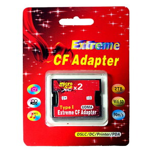 2microSDJ[h(ve)1CFJ[hTypeIɕϊ EXTREME CFA_v^[ for emicroSDx2({̑} vtH[}bg) EXCFAD-MICRO2 