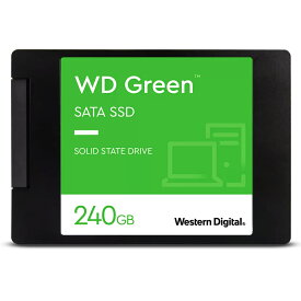 SSD 240GB SATA 2.5インチ 内蔵型 WesternDigital ウエスタンデジタル WD Green SATA3 6Gb/s R:545MB/s SLCキャッシュ技術 7mm厚 海外リテール WDS240G3G0A ◆メ