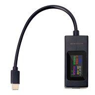 USB Type-C電圧・電流チェッカー 電流計 PD対応 双方向 多機能表示 miwakura 美和蔵 カラー表示 測定範囲…