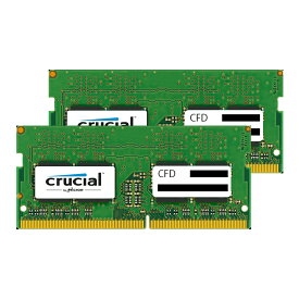 DDR4-2400 8GB 2枚組 計16GB ノート用メモリ CFD Selection Qシリーズ Crucial by Micron PC4-19200 260pin CL17 SO-DIMM W4N2400CM-8GQ ◆メ