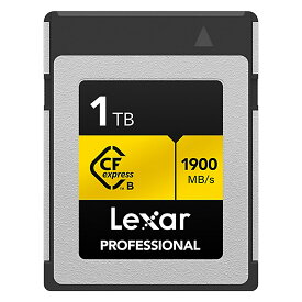 CFexpress 1TB Type-B CFエクスプレス Lexar レキサー Professional GOLD 4K R:1900MB/s W:1500MB/s 海外リテール LCXEXPR001T-RNENC ◆宅 【楽天ロジ発送】
