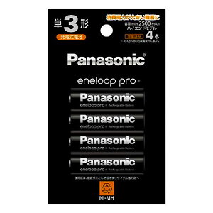 Gl[vv P3` 4{pbN Panasonic pi\jbN eneloop pro PO l{ [dr Gl[vPRO e2500mAh nCGhf BK-3HCD/4H 