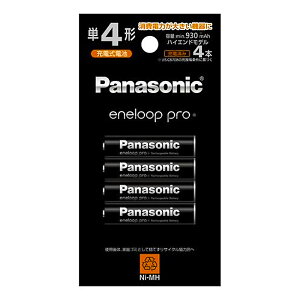 Gl[vv P4` 4{pbN Panasonic pi\jbN eneloop pro Pl l{ [dn Gl[vPRO e930mAh nCGhf BK-4HCD/4H 