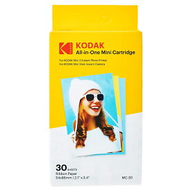 フォトペーパーカートリッジ 30枚入 Kodak コダック インスタントプリンター P210/C210専用 用紙/インク一体型 30枚セット MC-30 ◆宅