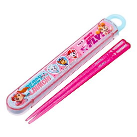 弁当用箸 スライド箸＆箸箱セット パウ・パトロール GIRLS PUPS SKATER スケーター 子供 キッズ 箸16.5cm スライド式 ストッパー付 名前シール付 665271-ABS2AMAG ◆メ