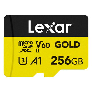 }CNSDJ[h 256GB UHS-II microSDXC Lexar LT[ Professional GOLD UHS-II U3 V60 R:280MB/s W:180MB/s COe[ LMSGOLD256G-BNNNG 