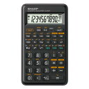 スタンダード関数電卓 10桁 ピタゴラス SHARP シャープ 見やすい大型表示 統計計算 N進計算 複素数計算 フラット スリム ブラック EL-501T-X ◆メ