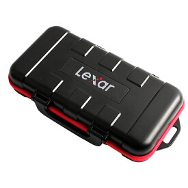 『在庫処分で1000円！！』 メモリーカードケース ストレージボックス Lexar レキサー CFexpress x2 / SD x4 / microSD x6 / 乾電池x8 or バッテリーx2 耐衝撃 防塵 カラビナ付 海外リテール LMC-B2C2S4M6 ◆コ