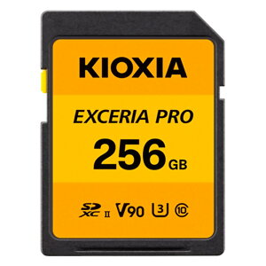 SDXCJ[h UHS-II SDJ[h 256GB KIOXIA LINVA EXCERIA PRO 8K Class10 U3 V90 R:270MB/s W:260MB/s COe[ LNPR1Y256GC4  yyVWz