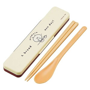 弁当用箸 音のならないコンビセット うさまる SKATER スケーター 箸/スプーン18cm 抗菌 食洗機対応 すべり止め加工(箸先端)付 収納ケース付 661464-CCS3SAAG ◆メ