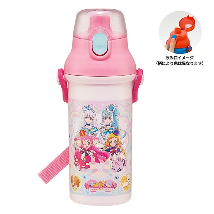 楽天市場】水筒 プリキュア わんだふるぷりきゅあ 直飲みプラ  