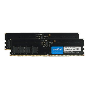 DDR5-4800 16GB 2g fXNgbvp CFD Crucial by Micron PC5-38400 288Pin UDIMM non-ECC CL40-39-39 1.1V 16GBx2(v32GB) W5U4800CM-16GS 