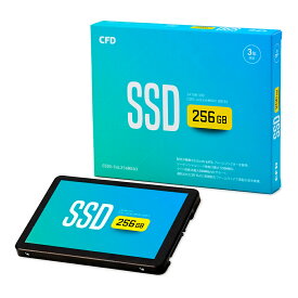SSD 256GB 2.5インチ SATA 6Gbps 内蔵型 CFD MGAXシリーズ 3D TLC R:530MB/s W:500MB/s MTBF200万時間 140TBW 厚み7mm CSSD-S6L256MGAX ◆メ