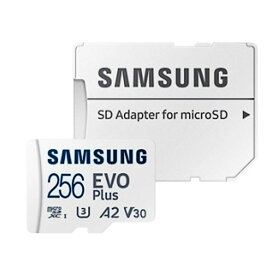 開封/バルク品(動作確認済)特価☆ 256GB microSDXCカード マイクロSD Samsung サムスン EVO Plus Class10 UHS-I U3 A2 R:130MB/s SDアダプタ付 海外リテール MB-MC256KA/KR ◆メ