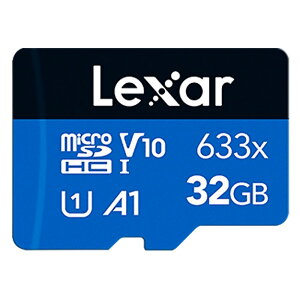 }CNSDJ[h 32GB microSDHC Lexar LT[ High-Performance 633x Class10 UHS-1 U1 A1 R:100MB/s COe[ LSDMI32GBBCN633N 
