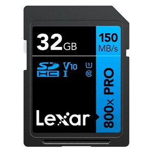 SDJ[h 32GB SDHC Lexar LT[ 800x PRO Class10 UHS-I U1 V10 R:150MB/s COe[ LSD0800P032G-BNNNC 