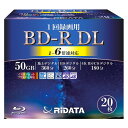 『在庫処分で2999円！！』 BD-R DL ブルーレイディスク 20枚 RiDATA ライデータ 1回録画用 50GB 片面2層 地デジ360分 …