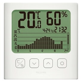グラフ付きデジタル温湿度計 TT-581 TANITA タニタ 湿度計 温度計 ホワイトグラフ付 置き掛け兼用 過去 履歴 メモリー機能 コンパクト 小型 ホワイト TT-581 ◆宅 【楽天ロジ発送】