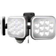LEDセンサーライト 防犯ライト 投光器 作業灯 14W 3灯 明るさ4000lm MUSASHI RITEX ムサシ AC電源 ハロゲ…