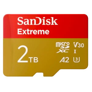 }CNSDJ[h 2TB microSDXC SanDisk TfBXN Extreme Class10 UHS-I U3 V30 A2 R:240MB/s W:140MB/s COe[ SDSQXAV-2T00-GN6MN  yyVWz