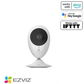 『在庫処分で1399円！！』 防犯カメラ ペットカメラ 見守りカメラ 屋内用 EZVIZ C2C ワイヤレス 無線 暗視 定点撮影 フルHD 1080p 超広角 双方向通話 ホワイト CS-C2C ◆宅 【楽天ロジ発送】