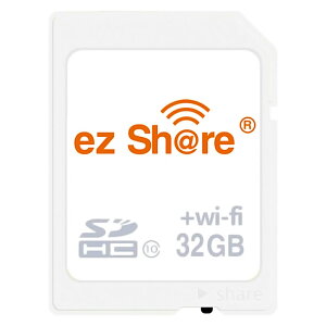 LANSDJ[h 4 32GB SDHC ezShare Wi-Fi@\ Class10 Android/ iOSΉ zCg COe[ Wi-FiSD-32G 