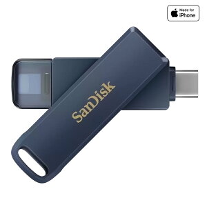 USB 64GB iXpand Phone Drive for iPhone SanDisk TfBXN Lightning + USB-C ] USB3.2 Gen1 R:90MB/s u[ COe[ SDIXD0N-064G-GN6NN 