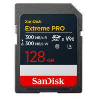 SDカード 128GB UHS-II SDXC SanDisk サンディスク Extreme PRO U3 V90 8K R:300MB/s W:300MB/s 海外リテ…