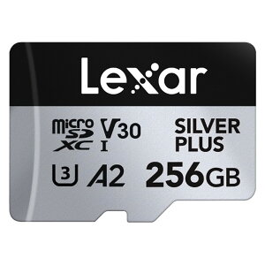 }CNSDJ[h 256GB microSDXC Lexar LT[ Professional SILVER PLUS Class10 UHS-1 U3 V30 A2 R:205MB/s W:150MB/s COe[ LMSSIPL256G-BNANG 
