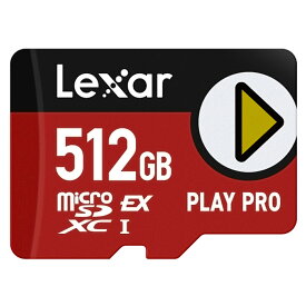 microSD Express 512GB microSDXC switch2 対応 Lexar レキサー PLAY PRO EX UHS-I U3 A2 R:900MB/s W:600MB/s 海外リテール LMSXPS0512G-BNNNG ◆メ