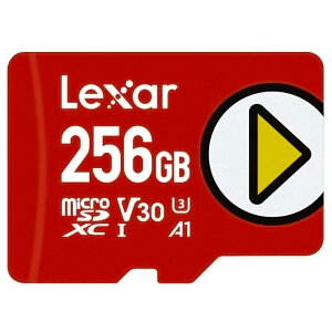 }CNSDJ[h 256GB microSDXC Lexar LT[ PLAYV[Y Class10 UHS-1 U3 V30 A1 R:160MB/s W:100MB/s COe[ LMSPLAY256G-B1NNJ 