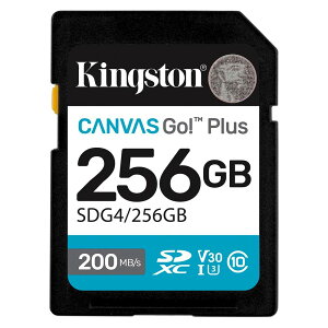 SDJ[h 256GB SDXC Kingston LOXg Canvas Go Plus Class10 UHS-I U3 V30 4K R:200MB/s W:160MB/s COe[ SDG4/256GB 