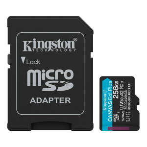 microSDXC 256GB Kingston LOXg Canvas Go Plus Gen4 Class10 UHS-1 U3 V30 A2 R:200MB/s W:160MB/s +ADP COe[ SDCG4/256GB 