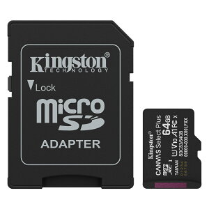 microSDXC 64GB R:100MB/s Kingston LOXg Canvas Select Plus Class10 UHS-1 U1 V10 A1 SDA_v^t COe[ SDCS3/64GB 