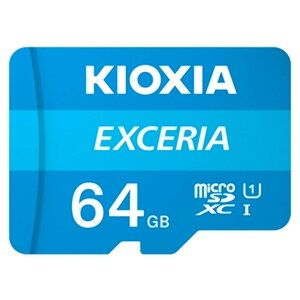 }CNSDJ[h 64GB microSDXC KIOXIA LINVA EXCERIA CLASS10 UHS-I R:100MB/s SDϊA_v^t COe[ LMEX1L064GG2 