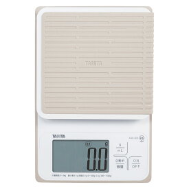 キッチンスケール KW-320 洗える クッキングスケール TANITA タニタ 防水 防塵 最大計量3kg 0.1g単位 mlモード 丸洗いOK ホワイト KW-320-WH ◆宅 【楽天ロジ発送】