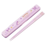弁当用箸 クロミ パステルビビッドな水彩花柄 音のならない箸 箸箱セット SKATER スケーター 子供 箸18cm…