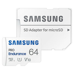 microSDXCJ[h 64GB Samsung TX PRO Endurance ĎJ hRp Class10 UHS-I U3 V30 4K R:100MB/s W:40MB/s SDA_v^t COe[ MB-MJ64KA/APC 