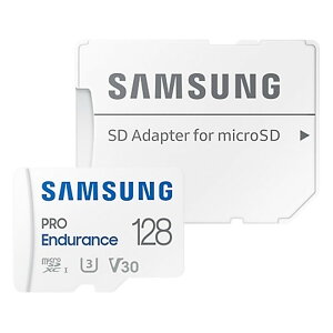 microSDXCJ[h 128GB Samsung TX PRO Endurance ĎJ hRp Class10 UHS-I U3 V30 4K R:100MB/s W:40MB/s SDA_v^t COe[ MB-MJ128KA/EU 