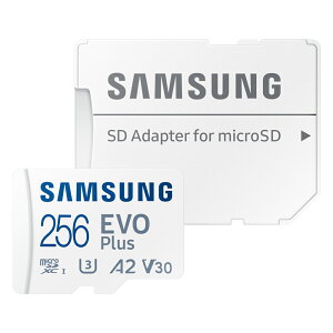 }CNSDJ[h 256GB microSDXC R:160MB/s Samsung TX EVO Plus Class10 UHS-I U3 V30 A2 SDA_v^t COe[ MB-MC256SA/CN 