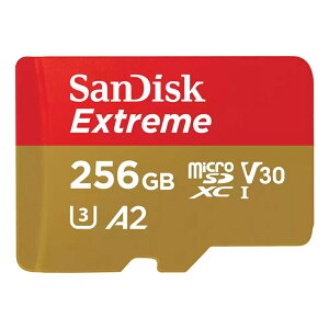 J/oNi(mF) 256GB microSDXCJ[h }CNSD SanDisk TfBXN Extreme UHS-I U3 V30 A2 R:190MB/s W:130MB/s COe[ SDSQXAV-256G-GN6MN 