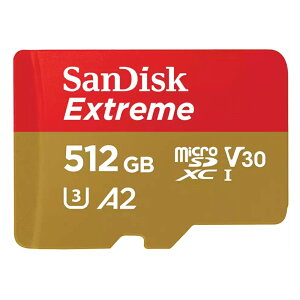 �J��/�o���N�i(����m�F��)������ 512GB microSDXC�J�[�h �}�C�N��SD SanDisk �T���f�B�X�N Extreme UHS-I U3 V30 A2 R:190MB/s W:130MB/s �C�O���e�[�� SDSQXAV-512G-GN6MN ����