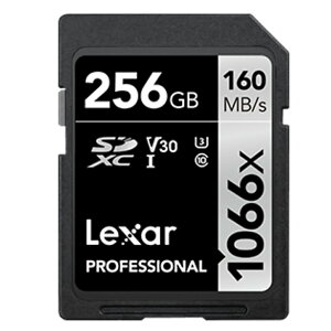 256GB SDXC�J�[�h SD�J�[�h Lexar ���L�T�[ Professional Silver 1066x Class10 UHS-1 U3 V30 R:160MB/s W:120MB/s �C�O���e�[�� LSD1066256G-BNNNG ����