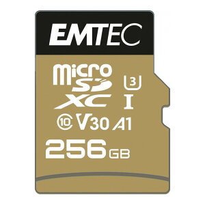 �}�C�N��SD�J�[�h 256GB microSDXC EMTEC SpeedIN Pro CLASS10 UHS-I U3 V30 A1 R:100MB/s W:50MB/s SD�A�_�v�^�t �C�O���e�[�� ECMSDM256GXC10SP ����