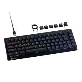 ゲーミングキーボード GAMING V custom VK600A ELECOM エレコム 有線 着脱式 65％サイズ ラピッドトリガー 磁気スイッチ ブラック TK-VK600ABK ◆宅 【楽天ロジ発送】