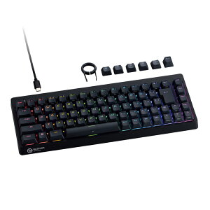 �Q�[�~���O�L�[�{�[�h GAMING V custom VK600A ELECOM �G���R�� �L�� ���E�� 65���T�C�Y ���s�b�h�g���K�[ ���C�X�C�b�` �u���b�N TK-VK600ABK ���� �y�y�V���W�����z